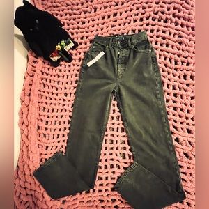 ASOS Cotton Blend 90’s Straight Leg Tall Black